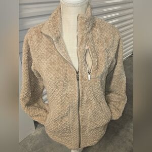 Calvin Klein Beige Teddy Jacket - S
